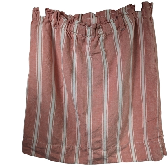 Loft Linen Blend Button Front Skirt Sz S - Picture 2 of 6